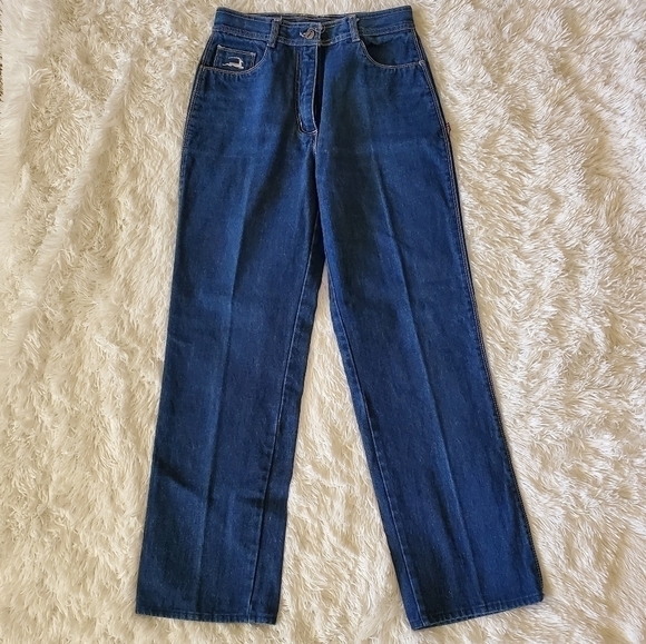 Vintage super high waist straight leg FAST jeans 4/6 - Picture 6 of 8